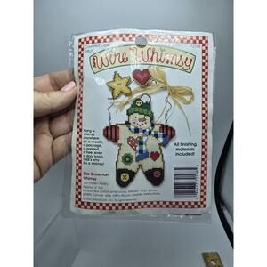 Dimensions Wire Whimsy Star Snowman Cross Stitch Kit 72198 Christmas Ornament